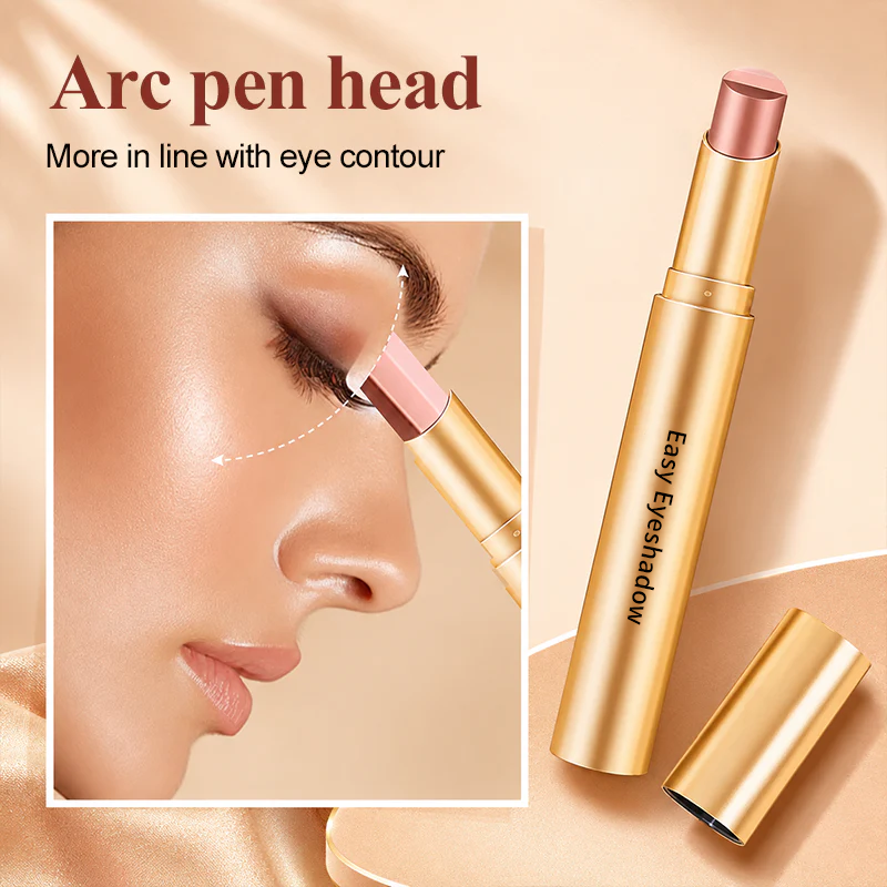 3 in 1 Easy Eyeshadow Stick for Beginners Waterproof Longwear Shimmer Makeup Set